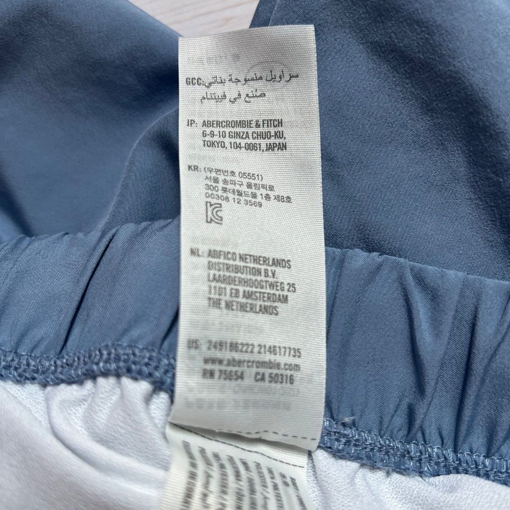 abercrombie Kids Slate Blue Running Shorts size 11/12 - Picture 5 of 8